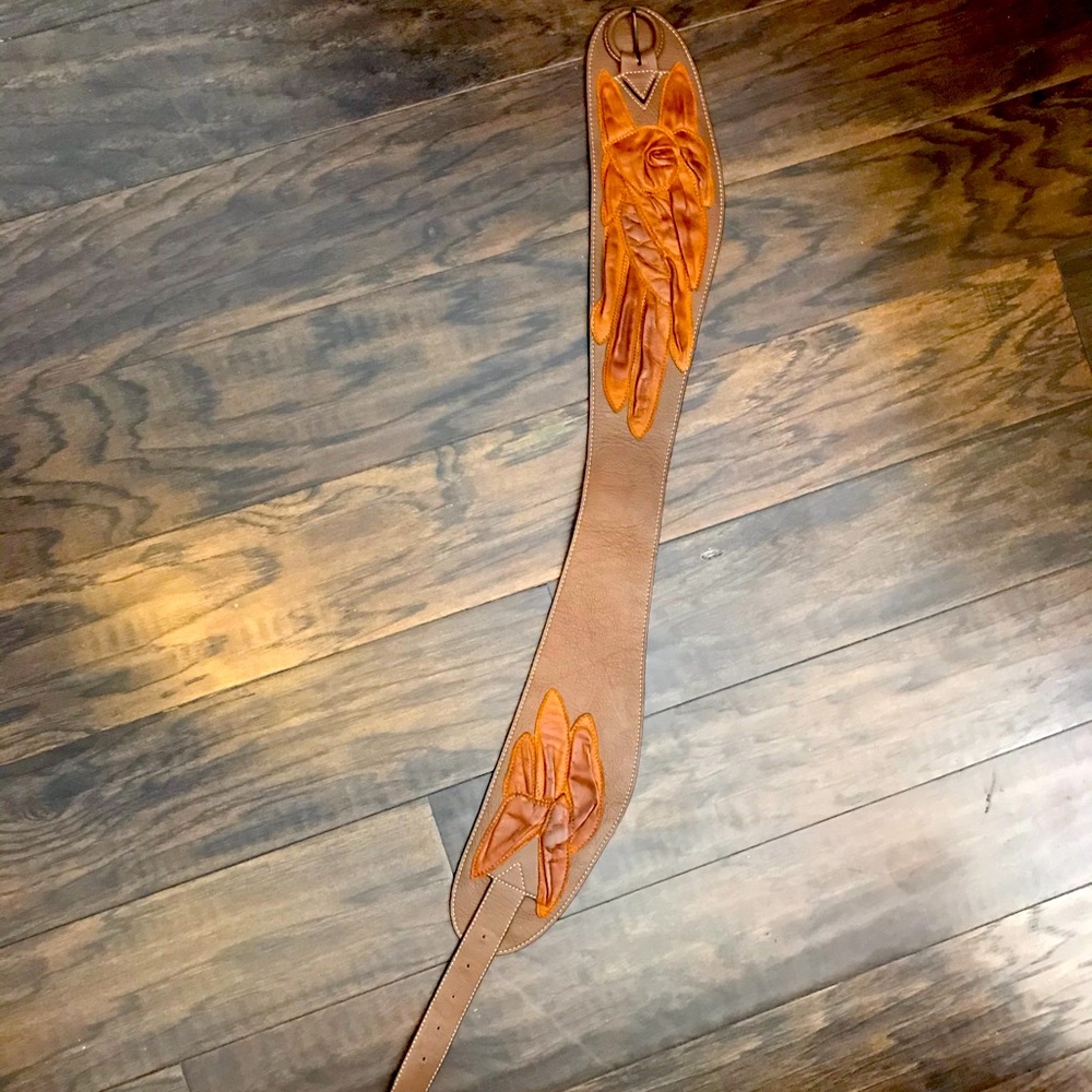 Gorgeous brown leather belt from Anthropologie